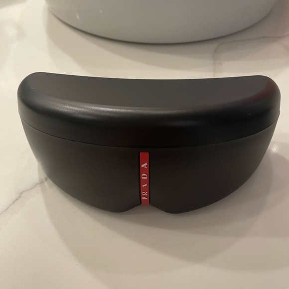 Prada Linea Rossa Sunglasses PS 07WS DG009R Black with Blue Lenses - Picture 10 of 13